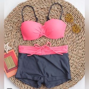 Two tone bikini set